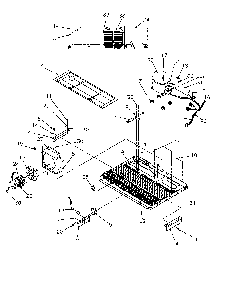 Machine Compartment Diagram and Parts List for SRD325S5W-P1199401WW  Amana Refrigerator