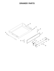 Drawer Parts Diagram and Parts List for MER8700DS1  Maytag Range