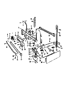 Frame Details Diagram and Parts List for DCR-225-1C-OM  Caloric Dishwasher