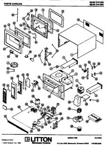 Replacement Parts Diagram and Parts List for 80 46EVP600 Amana Microwave
