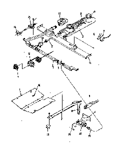 Gas Controls-lower Diagram and Parts List for 22FA-6CKLXV8  Magic Chef Microwave Oven Combo