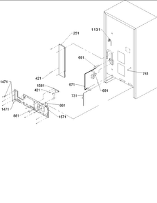Cabinet Back Diagram and Parts List for BB20V1E-P1321314WB  Amana Refrigerator