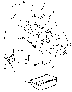 Ice Maker Diagram and Parts List for IMS105B M9X07A Jenn-Air Ice Maker