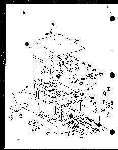 Cabinet Parts Diagram and Parts List for RC-8 P75260-3M Amana Microwave