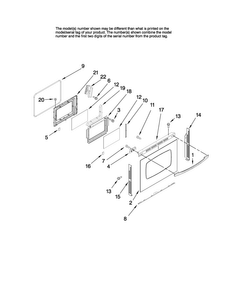 Lower Door Parts Diagram and Parts List for MGR6775BDB18  Maytag Range