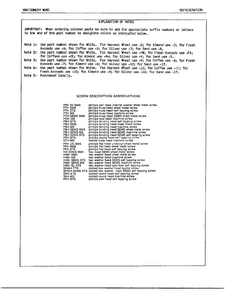 Explanation Of Notes Diagram and Parts List for 18060-0A  Admiral Refrigerator