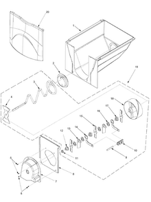 Ice Bucket Assy Diagram and Parts List for ARS8265BB-PARS8265BB01  Amana Refrigerator