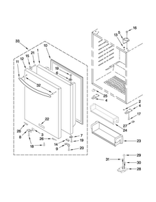 Part Location Diagram of W10319185 Whirlpool SCREW