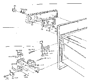 Oven Right Side Assembly Diagram and Parts List for 5629907410  Kenmore Microwave
