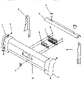 Backguard Diagram and Parts List for ARG7600L-P1143321NL  Amana Range