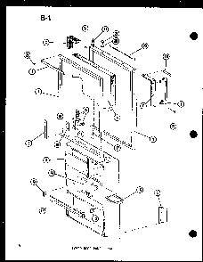 Lower Door Parts Tm Diagram and Parts List for TM14D-P73953-23W  Amana Refrigerator