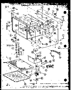 Section 6 Diagram and Parts List for RO-10A P74067-5M Amana Microwave