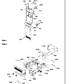 Control Assy Diagram and Parts List for SG521SBW-P1197002WW  Amana Refrigerator