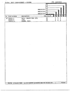 Unit Compartment/system Page 3 Diagram and Parts List for HMG191760  Admiral Refrigerator