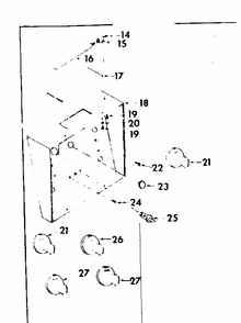 Upper And Lower Control Panel Assembly Diagram and Parts List for 1437007000  Kenmore Range