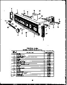 Section 9 Diagram and Parts List for DCR-225-1C-OK  Caloric Dishwasher