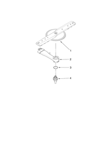 Lower Washarm Parts Diagram and Parts List for MDBH979AWS2  Maytag Dishwasher