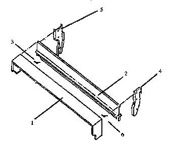 Backguard Assembly Diagram and Parts List for SBP26ZZ-P1142376NL  Amana Range