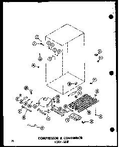 Section 12 Diagram and Parts List for ESRC316B-L-P73500-1WL  Amana Refrigerator
