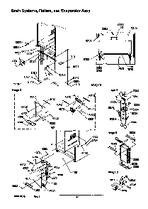 Drain Systems, Rollers, And Evaporator Assy Diagram and Parts List for SRD526TW-P1310201WW  Amana Refrigerator