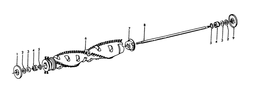 Agitator Diagram and Parts List for U4231  Hoover Upright Vacuum