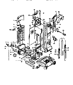 Auto Drive - Bag Housing Diagram and Parts List for U6319-930  Hoover Upright Vacuum