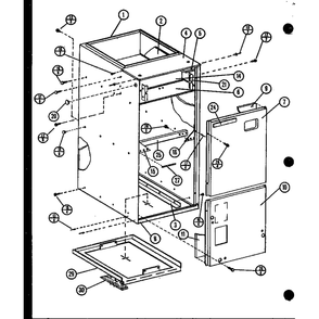 Diagram 6 Diagram and Parts List for EBCC2400MBM 9846201C Amana Air Conditioner