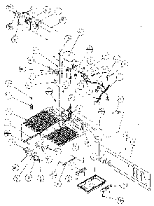 Machine Compartment Diagram and Parts List for SX120J-P7870122W  Amana Refrigerator