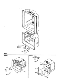 Light Switches/drain Funnel Diagram and Parts List for DRB1201AC-PDRB2101AC0  Amana Refrigerator