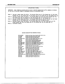 Explanation Of Notes Diagram and Parts List for 19972A  Admiral Refrigerator