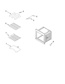 Internal Oven Parts Diagram and Parts List for JJW9327DDS11  Jenn-Air Wall Oven