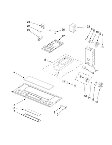 Interior And Ventilation Parts Diagram and Parts List for AMV1160VAB2  Amana Microwave