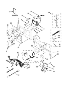 Control Panel Parts Diagram and Parts List for MLE20PDCYW0  Maytag Washer Dryer Combo