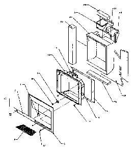 Ice And Water Cavity Diagram and Parts List for SSD25N5L-P1178903WL  Amana Refrigerator