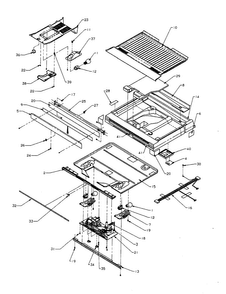Divider Block Diagram and Parts List for TA18R3-P1181705WW  Amana Refrigerator