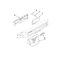 Control Panel And Latch Parts Diagram and Parts List for MDB6709AWQ2  Maytag Dishwasher