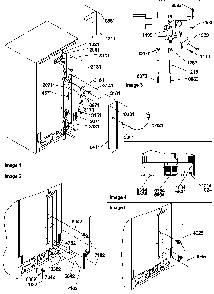 Cabinet Back Diagram and Parts List for SSD522SW-P1184704WW  Amana Refrigerator