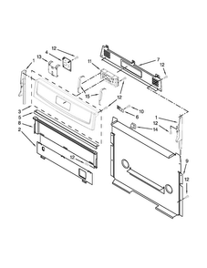 Part Location Diagram of WPW10572544 Whirlpool Electronic Control Board - White