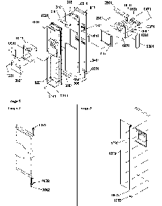 Freezer Door Diagram and Parts List for SRD522SW-P1184707WW  Amana Refrigerator