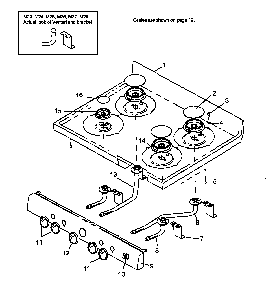 Part Location Diagram of 0307339 Whirlpool Surface Burner Base