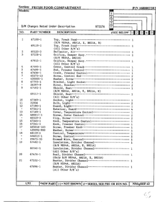 Fresh Food Compartment Page 2 Diagram and Parts List for 17694  Maytag Refrigerator
