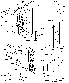 Refrigerator Door Diagram and Parts List for SRD25TPSE-P1190310WE  Amana Refrigerator