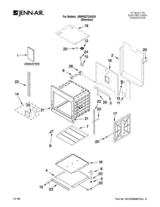 Oven Parts Diagram and Parts List for JMW9527DAS30  Jenn-Air Microwave