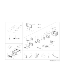 Recommended Spare Parts Diagram and Parts List for CAHE25ERR410A14  Crosley Air Conditioner