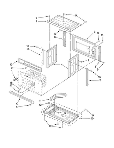 Microwave Oven Parts Diagram and Parts List for JMW9530DAS30  Jenn-Air Microwave Oven Combo