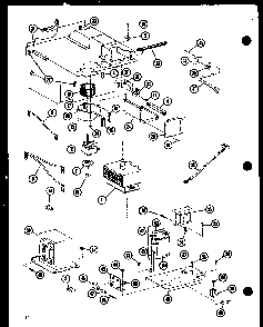 Transformer And Magnetron Diagram and Parts List for RC10B-DD P73547-2M Amana Microwave