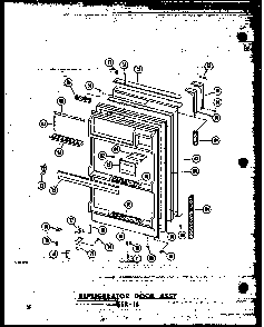 Section 7 Diagram and Parts List for ESRF16-C-P30303-3WC  Amana Refrigerator