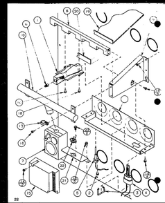 Part Location Diagram of D9972407 Whirlpool Shield heat