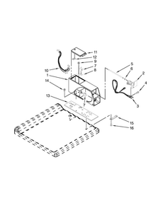 Meter Case Parts Diagram and Parts List for MHN30PDBWW0  Maytag Washer