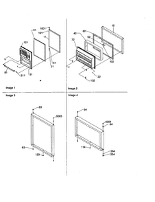 Door Assembly Diagram and Parts List for ART2127A-PART2127A  Amana Refrigerator